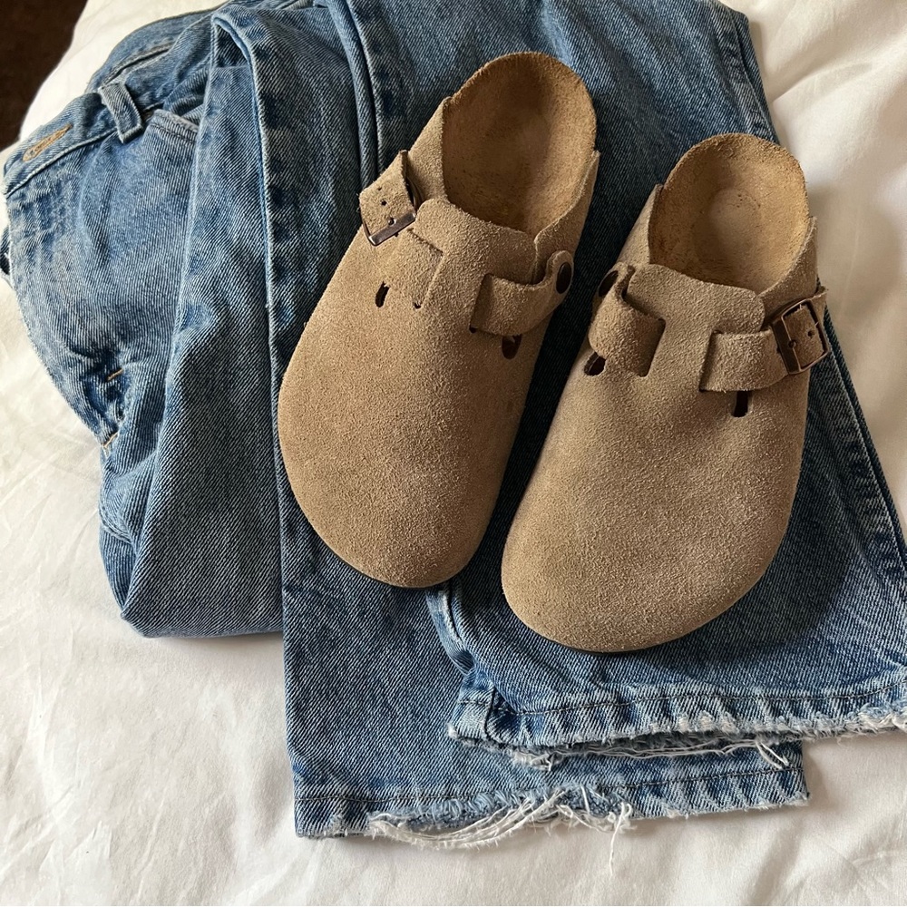 Birkenstock Boston Soft Footbed Suede Clogs